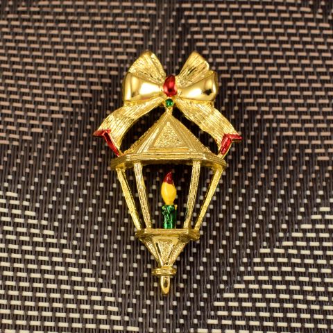 Брошь "Новогодний фонарик" (Gerry's США)