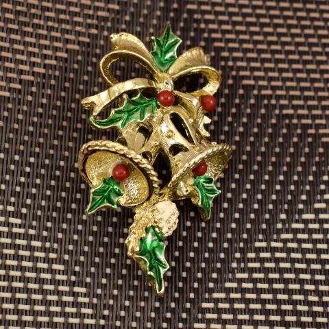 Брошь "Новогодние колокольчики" (Gerry's США)