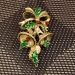 Брошь "Новогодние колокольчики" (Gerry's США)