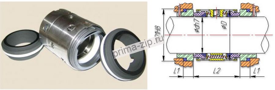 Торцевое уплотнение к насосу Х65-50-125