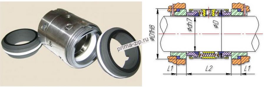 Торцевое уплотнение к насосу Х65-50-125