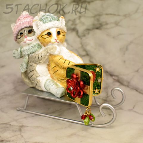 Брошь-трансформер "Рождественская открытка" (KC США)