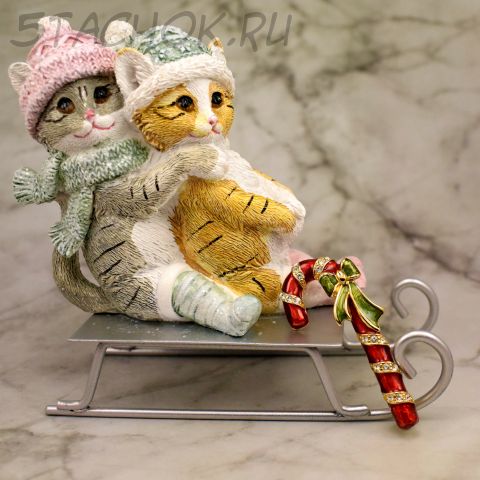 Брошь "Новогодний леденец" (США)