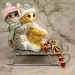 Брошь "Новогодний леденец" (США)