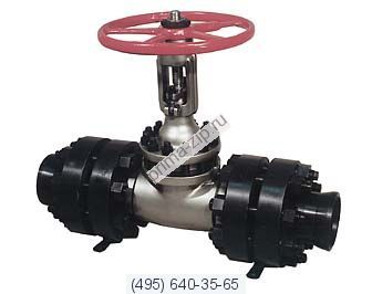 Задвижка клиновая с выдвижным шпинделем 31лс18нж ЗКС160-32 32х63 ХЛ1 с ответными фланцами и крепежом