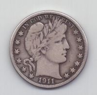 1/2 доллара 1911 года D редкий США