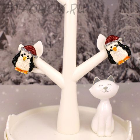 Клипсы "Новогодние пингвинчики" (Danecraft США)