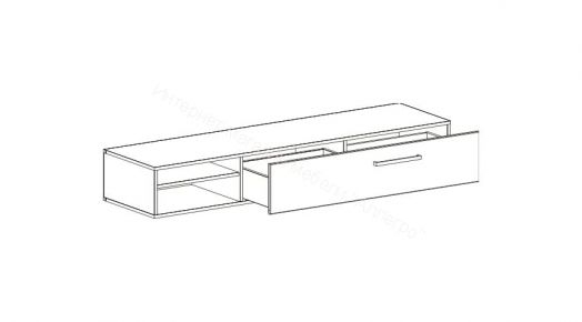 Тумба «Кёльн» 1750 Белый Аляска/ Белый глянец, Дуб Сонома