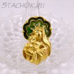 Брошь "Богородица и Младенец Иисус Христос" (Avon США)