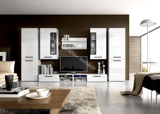 Шкаф "Кёльн" 1960 Белый Аляска/ Белый глянец, Дуб Сонома