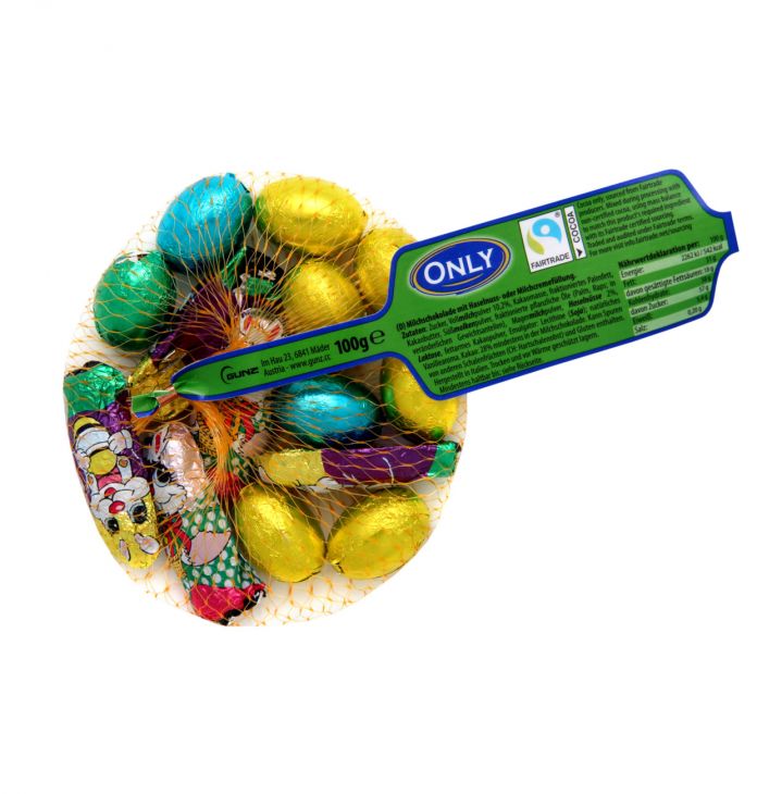 Молочный шоколад only eggs & bunnies 100 гр