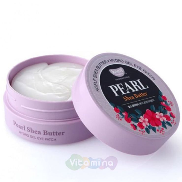 Koelf Гидрогелевые патчи для глаз с маслом ши и жемчугом Pearl & Shea Butter Eye Patch