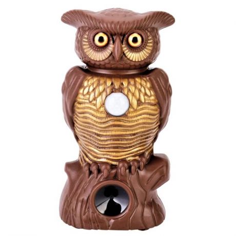 Садовый ультразвуковой отпугиватель вредителей со светодиодной подсветкой Owl Alert