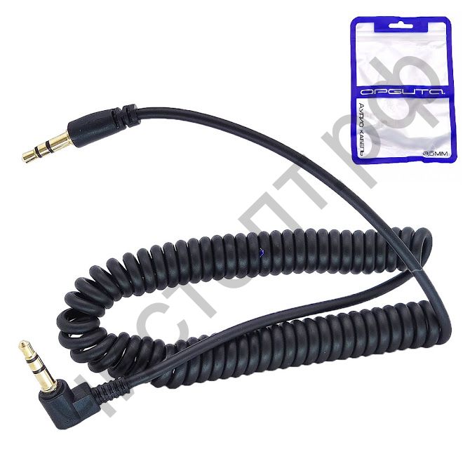 Кабель(3.5) папа-папа 3.5 stereo plug на 3.5 stereo plug  витой - 2,0 метр AUX OT-AVC08