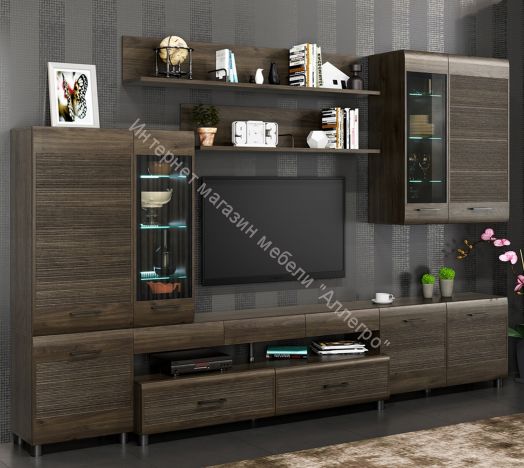 Гостиная КАМЕЛИЯ 4 Гикори Джексон темный