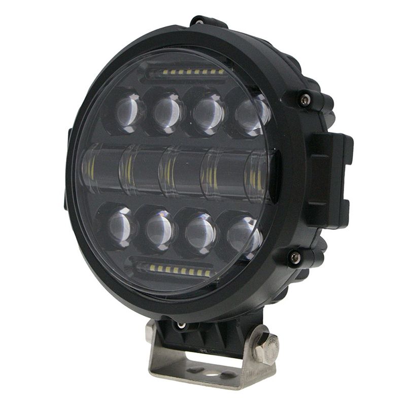 Круглая светодиодная фара 50 Ватт black Cree дальнего света DRL с ДХО 18 см ip67 12-24 Вольт