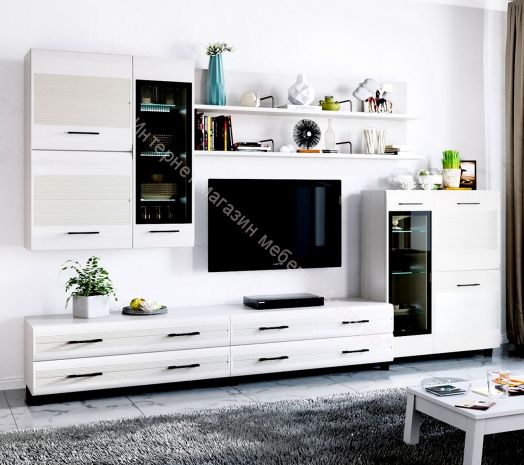 Гостиная КАМЕЛИЯ 6 Снежный Ясень