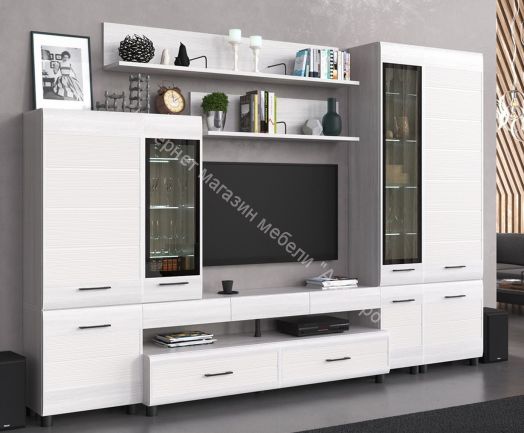 Гостиная КАМЕЛИЯ 2 Снежный Ясень