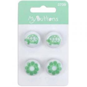 Пуговицы My Buttons Jade Turtles & Flowers BLUMENTHAL LANSING (630003709)