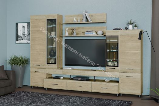 Гостиная КАМЕЛИЯ 3 Гикори Джексон светлый