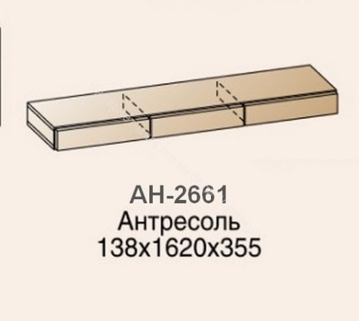 Антресоль  АН-2661 Камелия для тумбы  ТВ