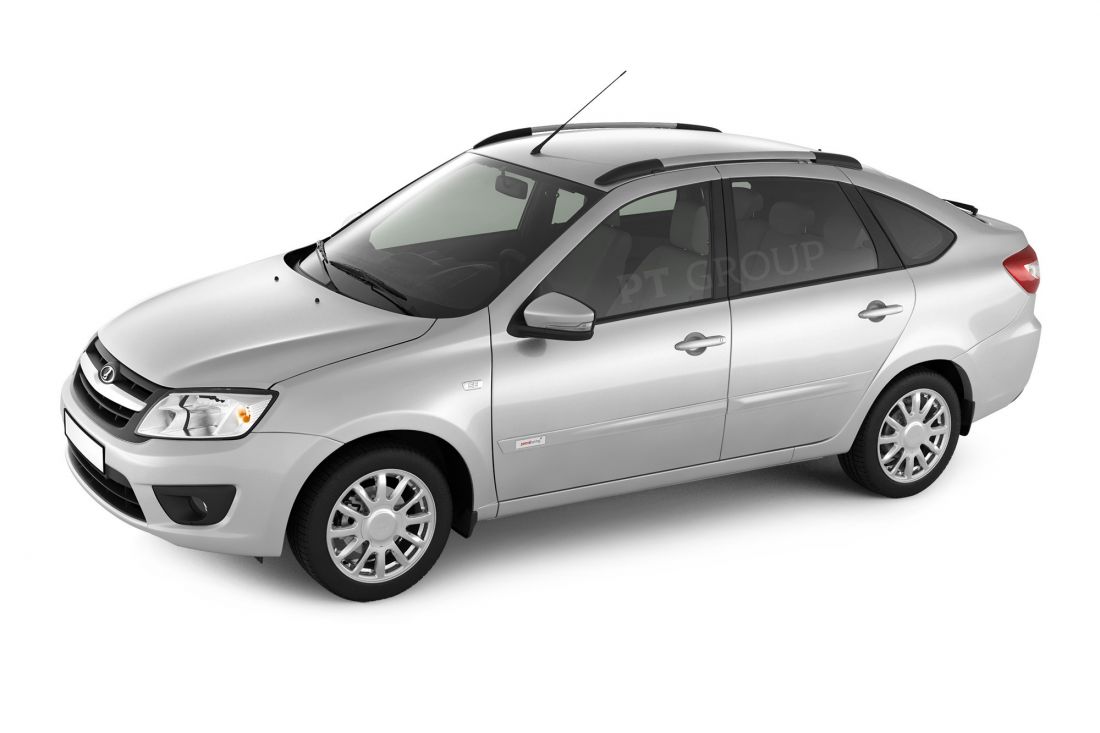 Рейлинги (Серебристый муар) "Комфорт" LADA Granta Лифтбек 2014- (01910601)