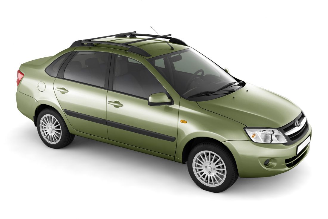 Рейлинги с попереч.проф.1,05 (Черн) "Усиленный" L.GRANTA Седан 2011, L.KALINA Седан 2004-2013 (01900704)