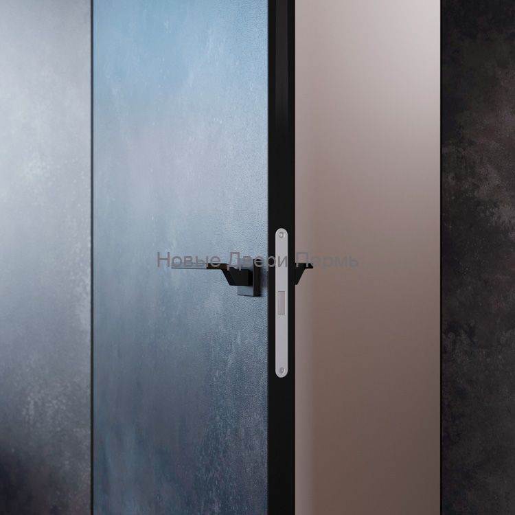 Скрытая дверь Карда черная кромка