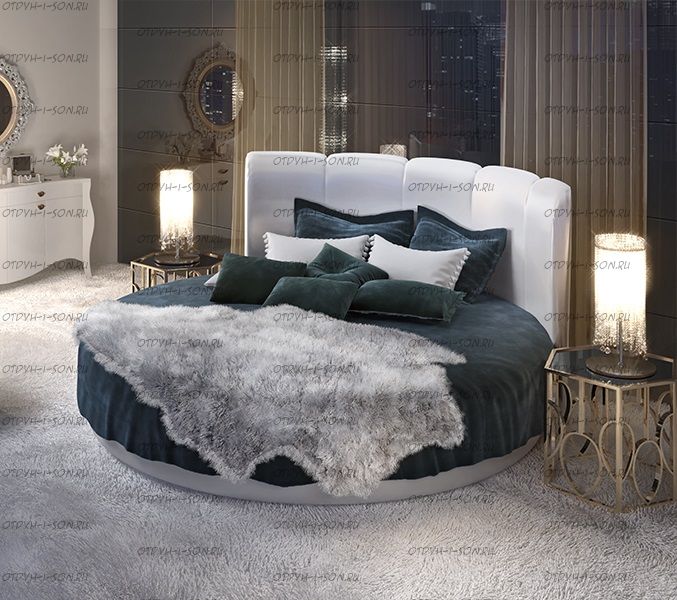 Кровать круглая Амстердам 1055 (б/о)