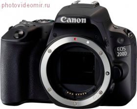 Зеркальный фотоаппарат Canon EOS 200D Body Black