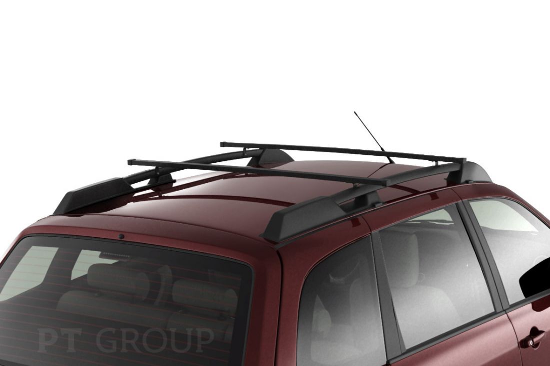 Рейлинги с попереч.проф.1,05 (Черн) (под крышу с "ребром") Усилен LADA KALINA Универсал 2004-13 (01170704)