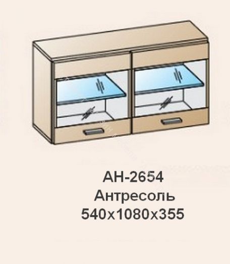 Антресоль АН-2654 Камелия