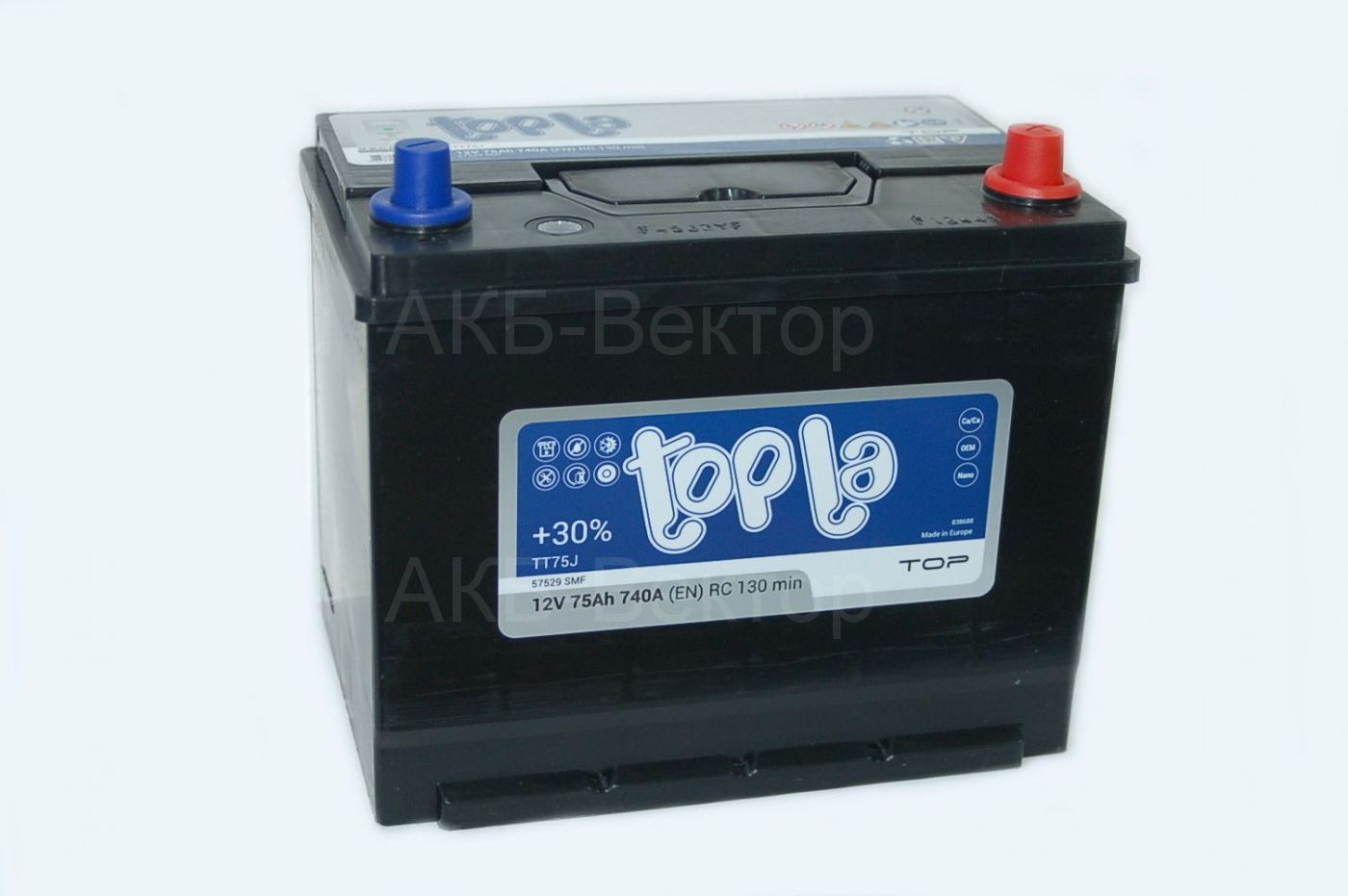 Аккумулятор Topla Top JIS 75Ач 740А (24г)