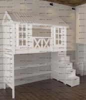 Кровать-чердак Домик Fairy Land Felicia №1А (любые размеры)