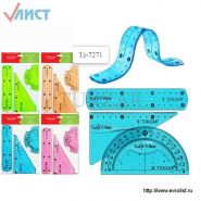 Набор пластиковых гибких линеек, 3 шт. (арт. Tz-7271)