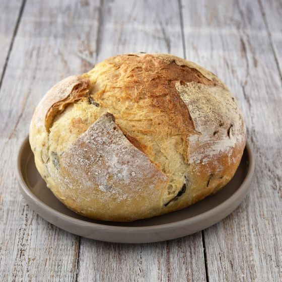 Хлеб Пшеничный на оливковом масле с базиликом