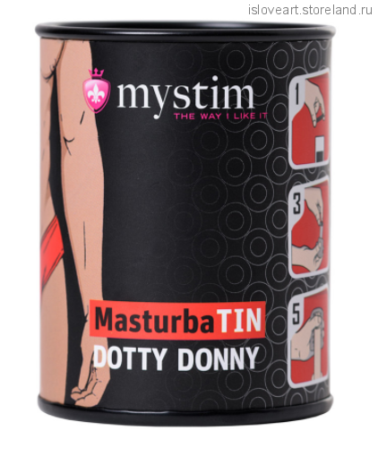 МАСТУРБАТОР MASTURBATIN DOTTY DONNY, TPE, БЕЛЫЙ, 4,5 СМ