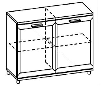 Тумба ТБ-2817 Мелисса Ясень Асахи