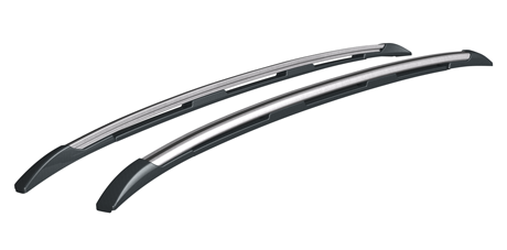 Рейлинги для автомобиля HAVAL F7 (2019- ) (серые с чёрным пластиком)