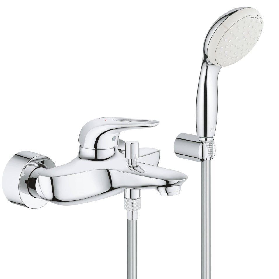 Смеситель для ванны с душевым гарнитуром Grohe Eurostyle 3359230A схема 2