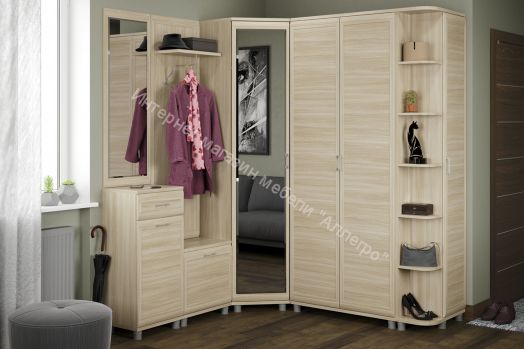 Прихожая МЕЛИССА  комп.10 Гикори Джексон светлый