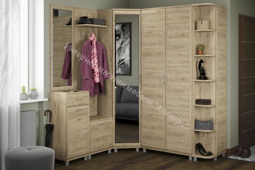 Прихожая МЕЛИССА  комп.10 Гикори Джексон светлый