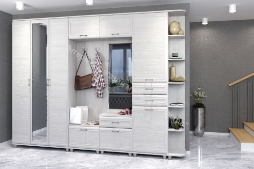 Прихожая МЕЛИССА  комп.05 Снежный ясень