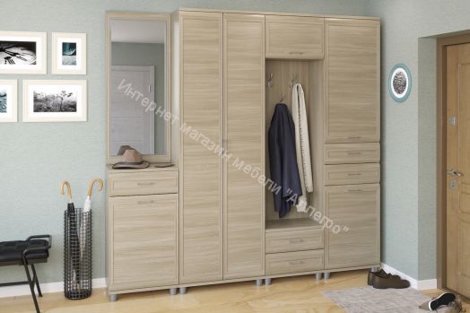 Прихожая МЕЛИССА  комп.04 Ясень Асахи