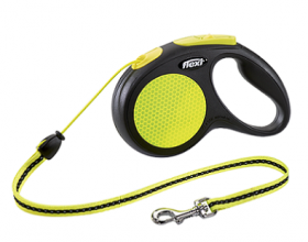 FLEXI рулетка Neon New Classic М (до 20 кг) трос 5 м