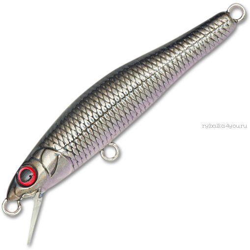 Воблер Megabass X-55 Minnow F 55 мм / 2,9 гр / Заглубление: 0,6 - 0,8 м / цвет: GG Midnight Black