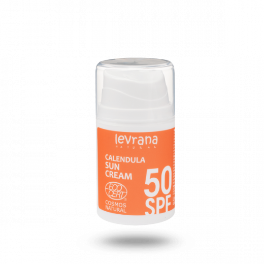 Леврана - Солнцезащитный крем для лица и тела Календула, SPF50,  50мл