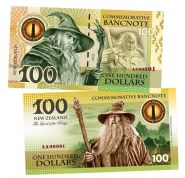 100 dollars (долларов) - Гендальф. Властелин колец. Новая Зеландия (Gandalf. New Zeland). 2021 UNC Oz ЯМ