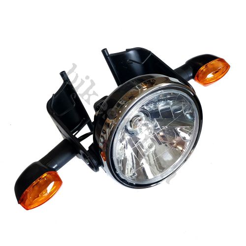 Комплект круглой фары черный Yamaha YBR125 2009+