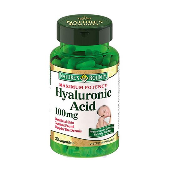 Нэйчес Баунти Гиалуроновая кислота 100 мг, 30 капсул